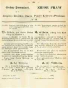 Gesetz-Sammlung für die Königlichen Preussischen Staaten. 1866.07.31 No39