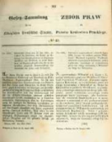 Gesetz-Sammlung f&uuml;r die K&ouml;niglichen Preussischen Staaten. 1866.08.28 No43