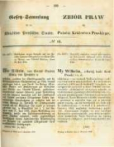 Gesetz-Sammlung f&uuml;r die K&ouml;niglichen Preussischen Staaten. 1866.09.01 No44