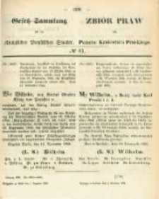 Gesetz-Sammlung f&uuml;r die K&ouml;niglichen Preussischen Staaten. 1866.12.01 No61