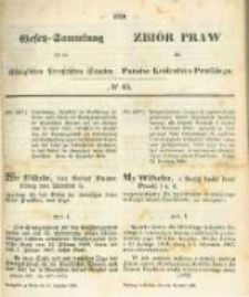 Gesetz-Sammlung f&uuml;r die K&ouml;niglichen Preussischen Staaten. 1866.12.21 No65