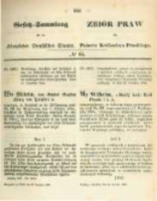 Gesetz-Sammlung f&uuml;r die K&ouml;niglichen Preussischen Staaten. 1866.12.24 No66