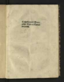 Casus summarii Decretalium Sexti et Clementinarum