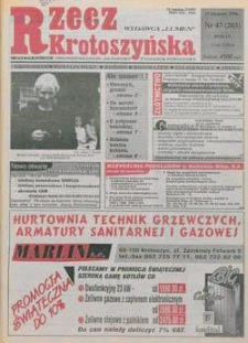 Rzecz Krotoszyńska 1998.11.25 R.9 Nr47(203)