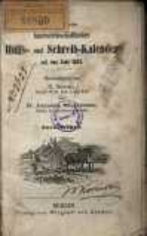 Verbesserter landwirthschaftlicher Hülfs- und Schreib-Kalender auf das Jahr 1853.