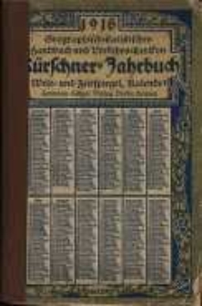 K&uuml;rschners Jahrbuch 1916 Kalender, Welt- und Zeitspiegel mit Verdeutschungsbuch.