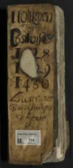 "Volumen Terre Costense 1428 1429 1430 lustrante Flor[iano] Smileski[?] Regente"