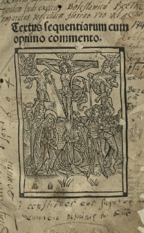 Sequentiae. Textus sequentiarum, cum optimo commento. Textus Homnorum