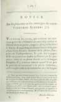 Archives litt&eacute;raires de l'Europe: ou m&eacute;langes de litt&eacute;rature, d'histoire et de philosophie par une soci&eacute;t&eacute; de gens de lettres. Suivis d'une Gazette litt&eacute;raire universelle. 1804 T.3 No.8