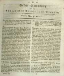 Gesetz-Sammlung f&uuml;r die K&ouml;niglichen Preussischen Staaten. 1819 No4