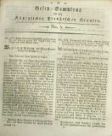 Gesetz-Sammlung f&uuml;r die K&ouml;niglichen Preussischen Staaten. 1819 No5