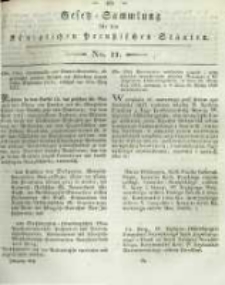 Gesetz-Sammlung für die Königlichen Preussischen Staaten. 1819 No11