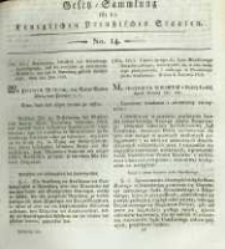 Gesetz-Sammlung für die Königlichen Preussischen Staaten. 1819 No14