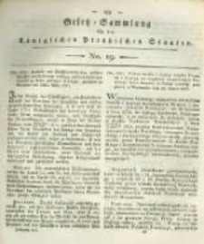 Gesetz-Sammlung für die Königlichen Preussischen Staaten. 1819 No19