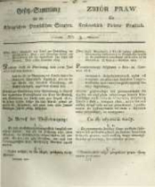 Gesetz-Sammlung f&uuml;r die K&ouml;niglichen Preussischen Staaten. 1820 No3