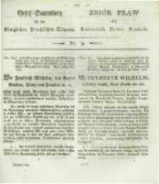 Gesetz-Sammlung f&uuml;r die K&ouml;niglichen Preussischen Staaten. 1820 No9