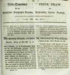 Gesetz-Sammlung f&uuml;r die K&ouml;niglichen Preussischen Staaten. 1820 No11