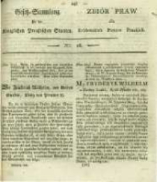 Gesetz-Sammlung f&uuml;r die K&ouml;niglichen Preussischen Staaten. 1820 No16
