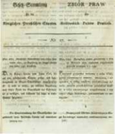 Gesetz-Sammlung f&uuml;r die K&ouml;niglichen Preussischen Staaten. 1820 No17