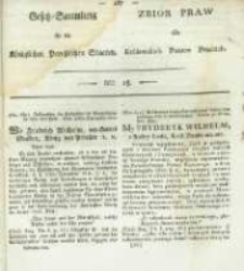 Gesetz-Sammlung f&uuml;r die K&ouml;niglichen Preussischen Staaten. 1820 No18