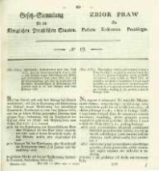 Gesetz-Sammlung für die Königlichen Preussischen Staaten. 1827 No12