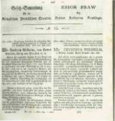 Gesetz-Sammlung f&uuml;r die K&ouml;niglichen Preussischen Staaten. 1827 No15