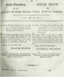 Gesetz-Sammlung f&uuml;r die K&ouml;niglichen Preussischen Staaten. 1835 No8