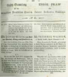 Gesetz-Sammlung f&uuml;r die K&ouml;niglichen Preussischen Staaten. 1835 No16