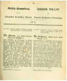 Gesetz-Sammlung f&uuml;r die K&ouml;niglichen Preussischen Staaten. 1862.01.18 No2