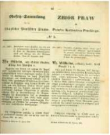 Gesetz-Sammlung f&uuml;r die K&ouml;niglichen Preussischen Staaten. 1862.01.22 No3