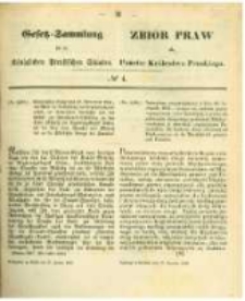 Gesetz-Sammlung f&uuml;r die K&ouml;niglichen Preussischen Staaten. 1862.01.27 No4