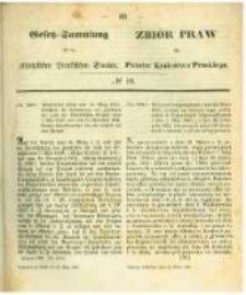 Gesetz-Sammlung f&uuml;r die K&ouml;niglichen Preussischen Staaten. 1862.03.24 No10