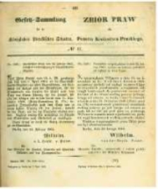Gesetz-Sammlung für die Königlichen Preussischen Staaten. 1862.04.03 No11