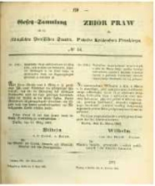Gesetz-Sammlung f&uuml;r die K&ouml;niglichen Preussischen Staaten. 1862.04.17 No14