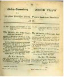 Gesetz-Sammlung f&uuml;r die K&ouml;niglichen Preussischen Staaten. 1862.05.09 No16