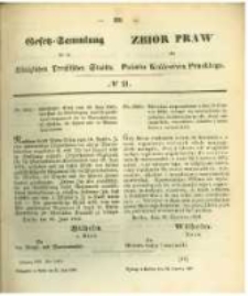 Gesetz-Sammlung f&uuml;r die K&ouml;niglichen Preussischen Staaten. 1862.06.30 No21
