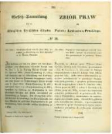 Gesetz-Sammlung f&uuml;r die K&ouml;niglichen Preussischen Staaten. 1862.08.08 No26