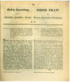 Gesetz-Sammlung f&uuml;r die K&ouml;niglichen Preussischen Staaten. 1862.10.25 No37