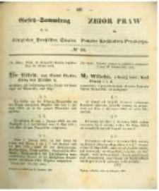 Gesetz-Sammlung f&uuml;r die K&ouml;niglichen Preussischen Staaten. 1862.11.11 No38