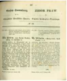 Gesetz-Sammlung f&uuml;r die K&ouml;niglichen Preussischen Staaten. 1862.11.20 No39