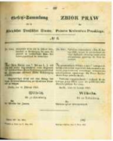 Gesetz-Sammlung für die Königlichen Preussischen Staaten. 1863.03.17 No6