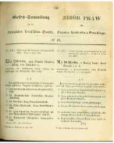 Gesetz-Sammlung für die Königlichen Preussischen Staaten. 1863.06.18 No19