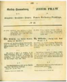 Gesetz-Sammlung f&uuml;r die K&ouml;niglichen Preussischen Staaten. 1863.11.24 No40