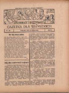 Ku nauce i rozrywce: gazetka dla wszystkich: bezpłatny dodatek do "Gazety Polskiej" 1930.07.10 R.2 Nr28