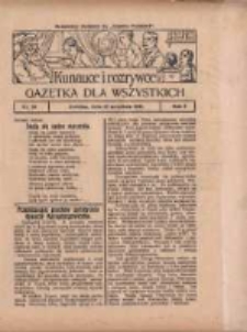 Ku nauce i rozrywce: gazetka dla wszystkich: bezpłatny dodatek do "Gazety Polskiej" 1930.09.25 R.2 Nr39