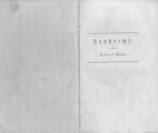 Allgemeines Landrecht f&uuml;r die Preu&szlig;ischen Staaten. Th.2 Bd.1