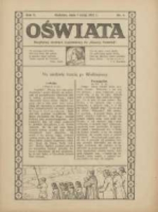Oświata: bezpłatny dodatek tygodniowy do "Gazety Polskiej" 1922.05.07 R.10 Nr4