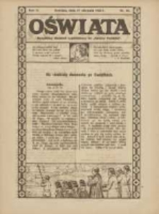 Oświata: bezpłatny dodatek tygodniowy do "Gazety Polskiej" 1922.08.27 R.10 Nr20