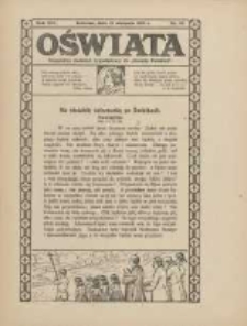 Oświata: bezpłatny dodatek tygodniowy do "Gazety Polskiej" 1926.08.29 R.14 Nr35