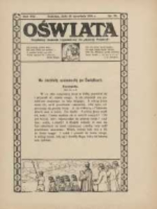 Oświata: bezpłatny dodatek tygodniowy do "Gazety Polskiej" 1926.09.26 R.14 Nr39